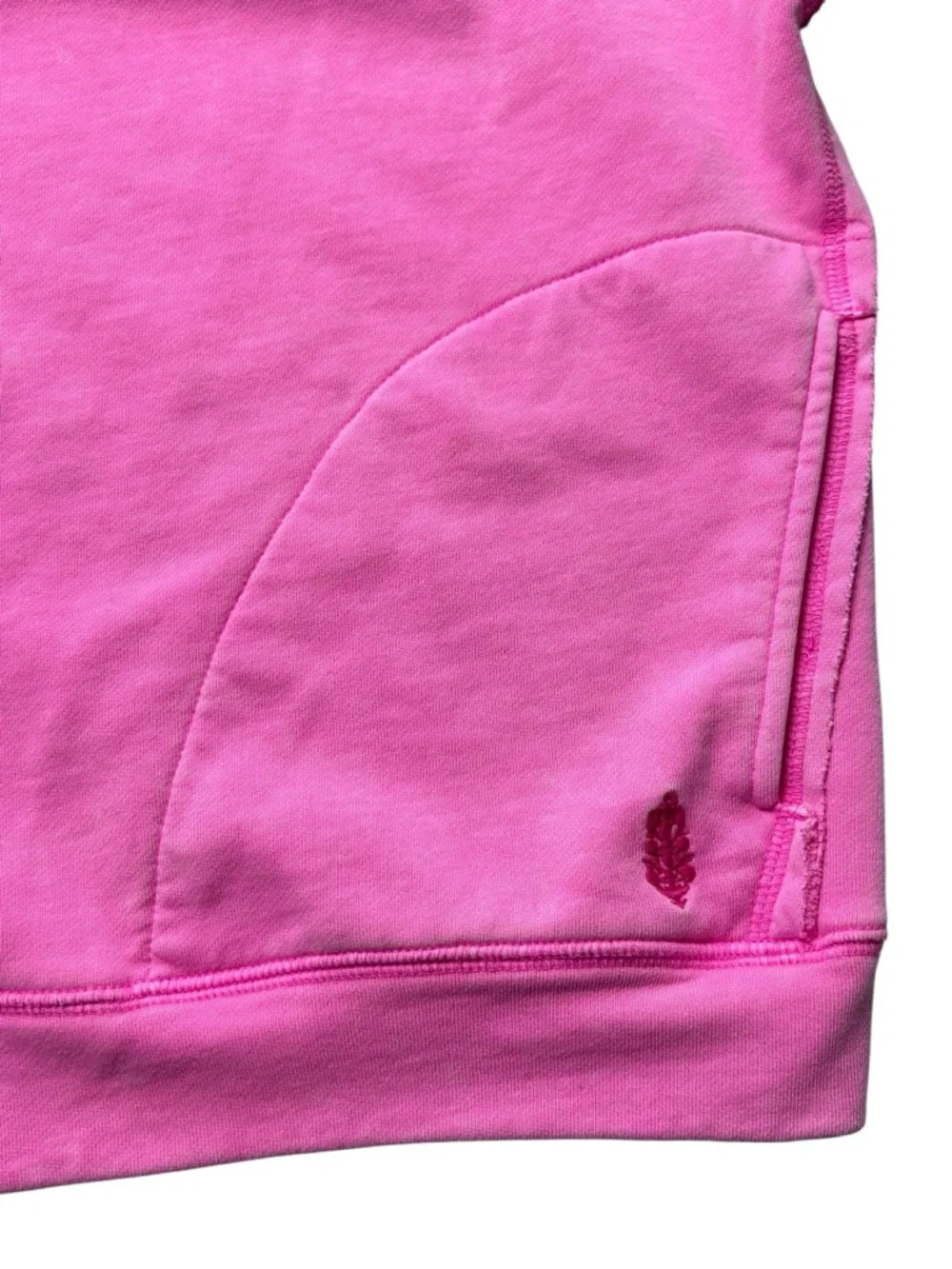 Free People Movement Metti Crew Neck Sweatshirt Miami Hot Pink • Size M - Picture 8 of 11